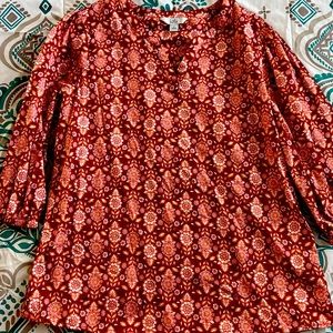 Croft & Barrow Blouse, Size Medium, Like New Condition
